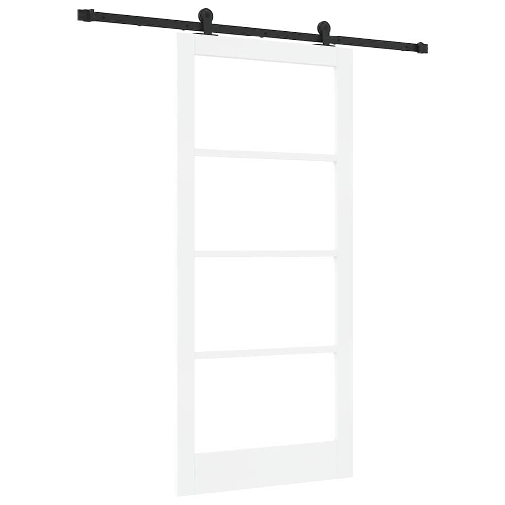 Skydedør ORKDAL 93 x 202 cm Massivt fyrretræ og glas