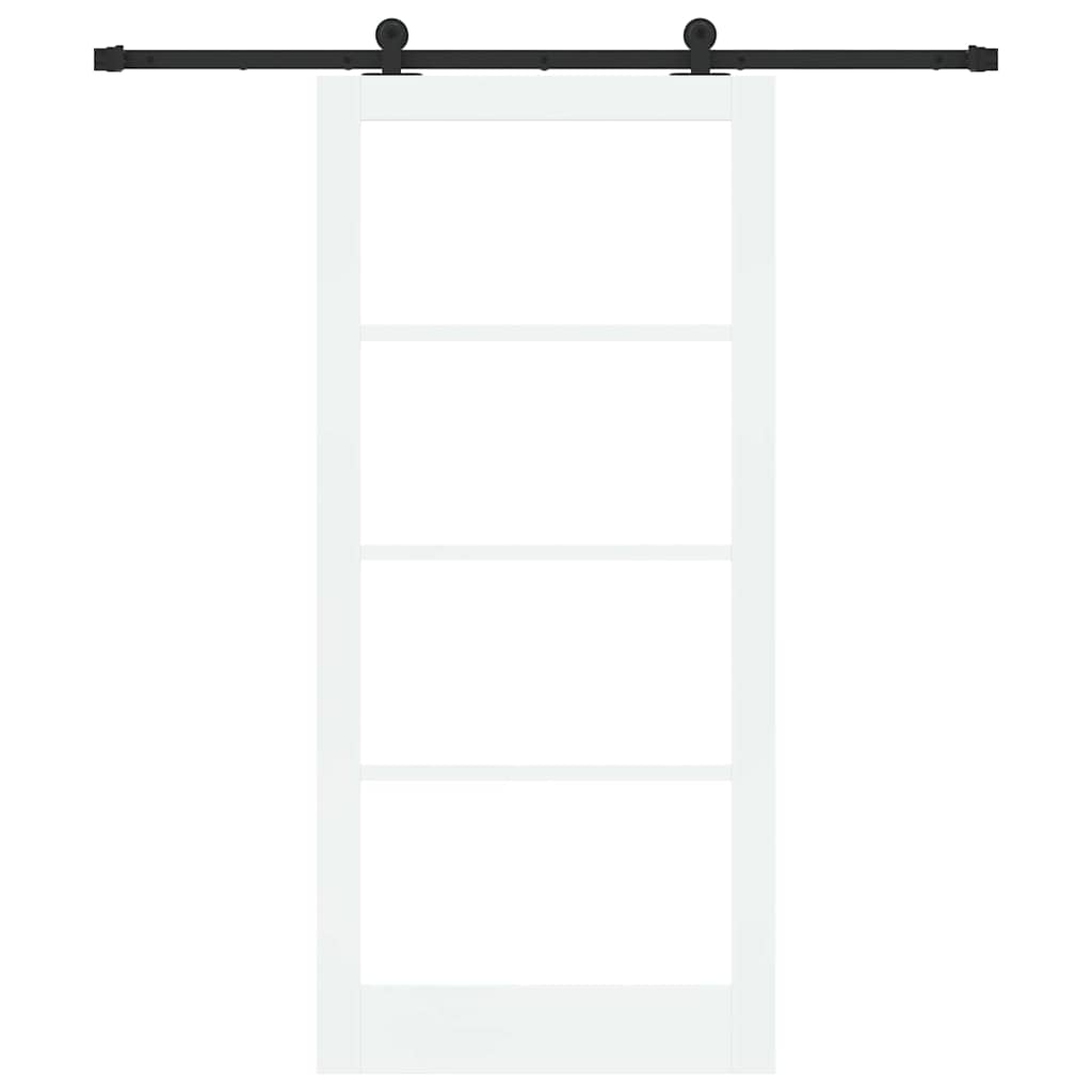Skydedør ORKDAL 93 x 202 cm Massivt fyrretræ og glas