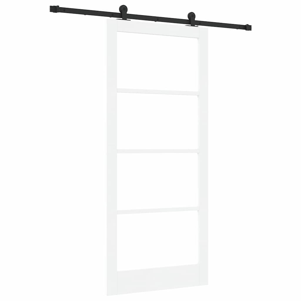 Skydedør ORKDAL 93 x 211 cm Massivt fyrretræ og glas