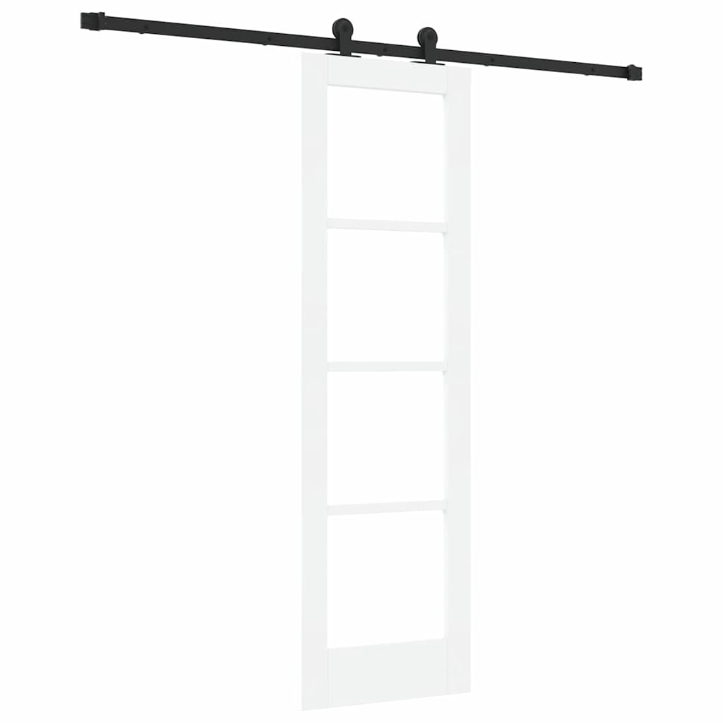 Skydedør ORKDAL 61 x 198,5 cm Massivt fyrretræ og glas