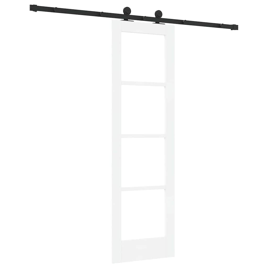 Skydedør ORKDAL 61 x 198,5 cm Massivt fyrretræ og glas