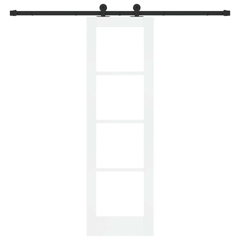Skydedør ORKDAL 61 x 198,5 cm Massivt fyrretræ og glas