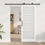 Skydedør ORKDAL 83 x 211 cm Massivt fyrretræ og glas