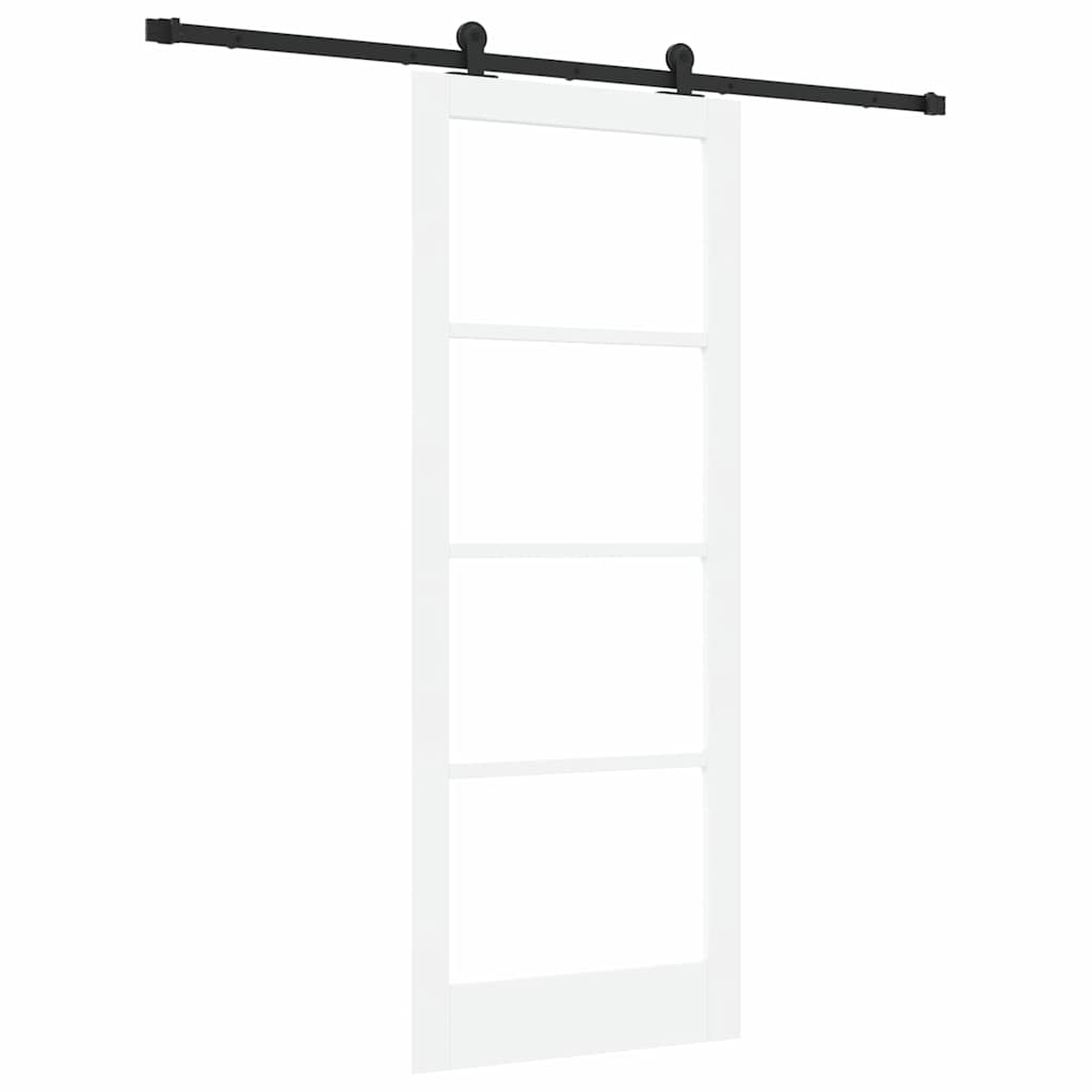 Skydedør ORKDAL 83 x 211 cm Massivt fyrretræ og glas