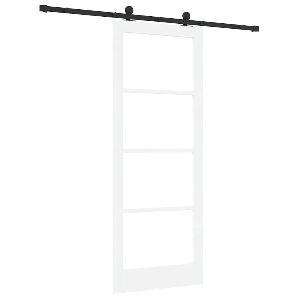 Skydedør ORKDAL 83 x 211 cm Massivt fyrretræ og glas
