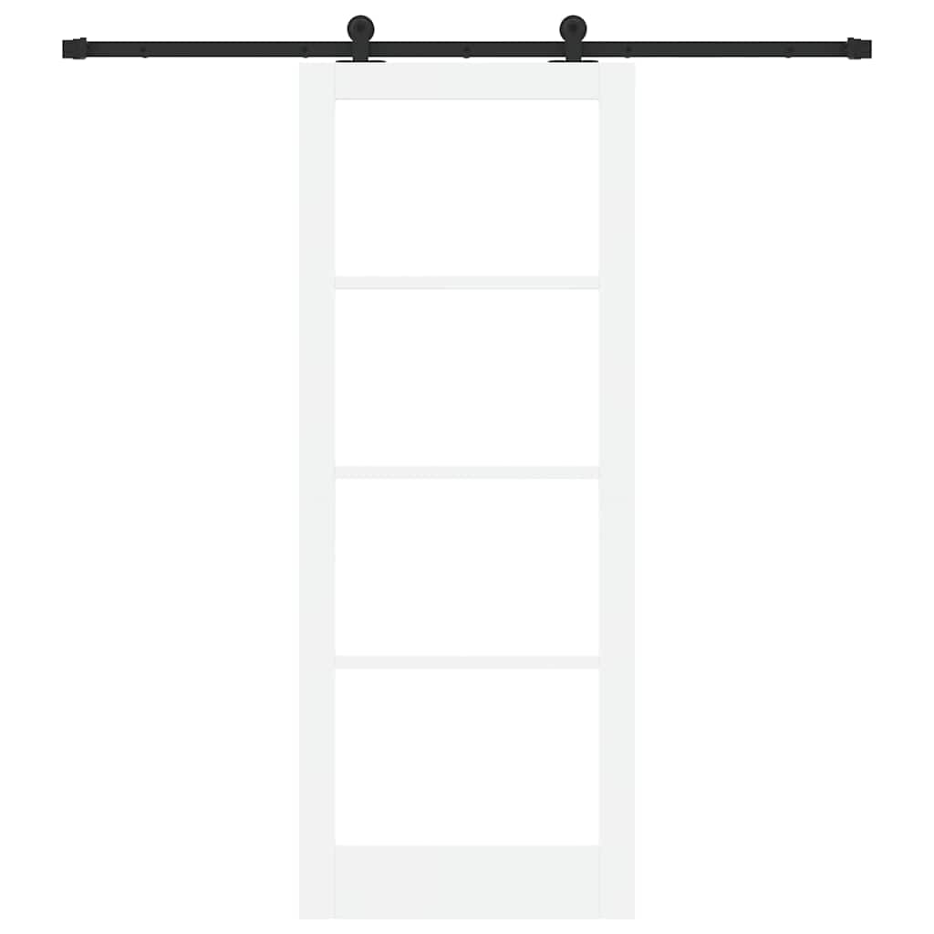 Skydedør ORKDAL 83 x 211 cm Massivt fyrretræ og glas