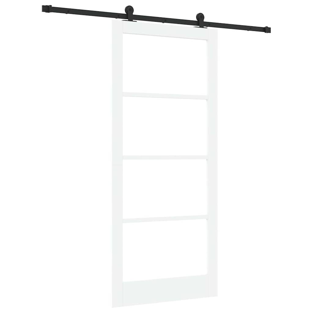 Skydedør ORKDAL 93 x 211 cm Massivt fyrretræ og glas