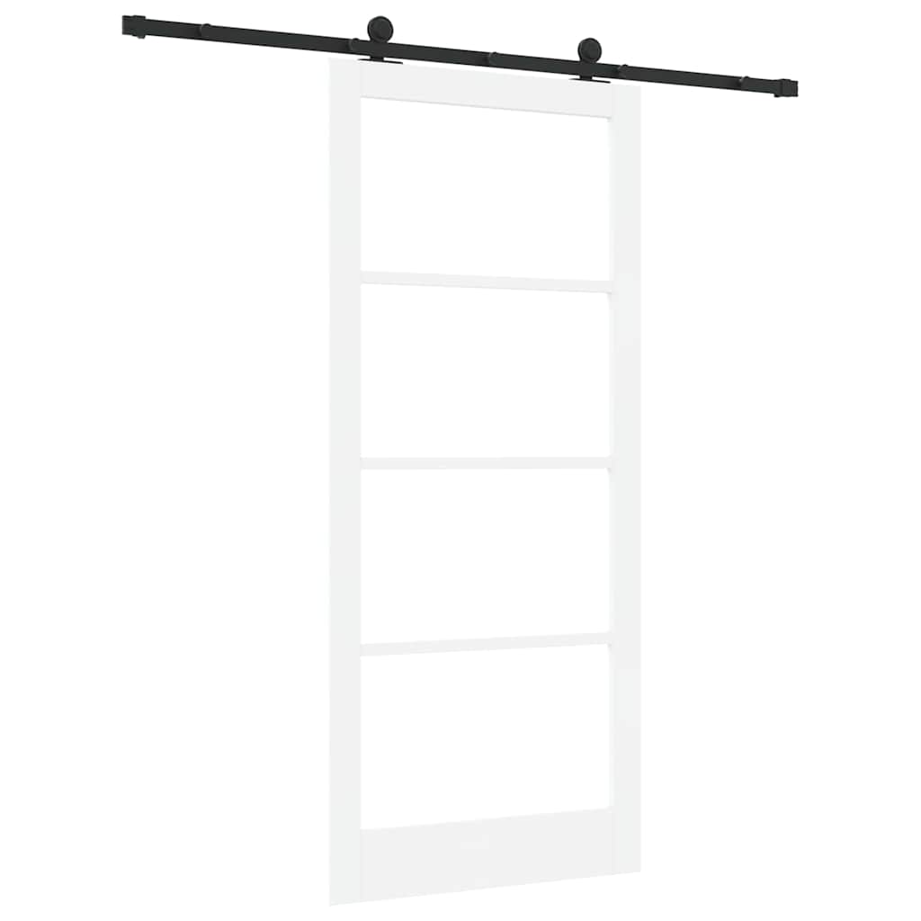 Skydedør ORKDAL 93 x 211 cm Massivt fyrretræ og glas