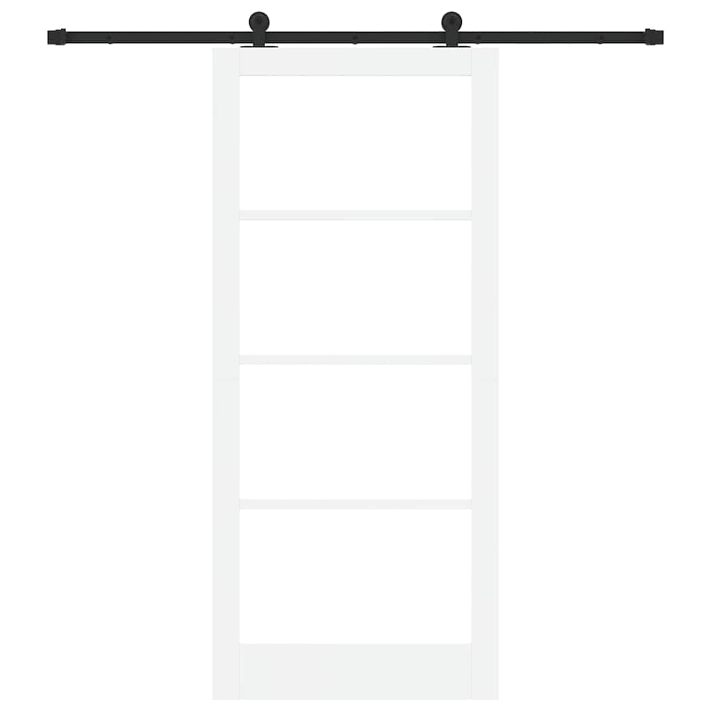 Skydedør ORKDAL 93 x 211 cm Massivt fyrretræ og glas