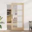 Skydedør ORKDAL 93 x 202 cm Massivt fyrretræ og glas