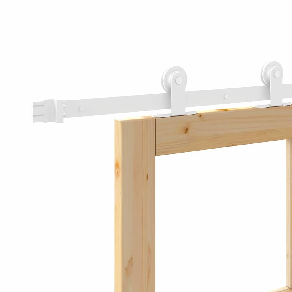 Skydedør ORKDAL 93 x 202 cm Massivt fyrretræ og glas