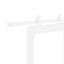 Skydedør ORKDAL 93 x 202 cm Massivt fyrretræ og glas Hvid