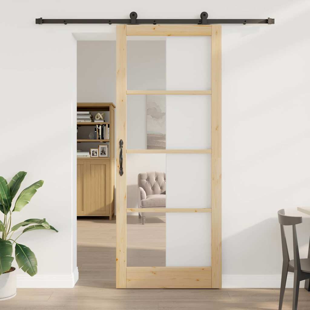 Skydedør ORKDAL Naturfarvet 93 x 232 cm