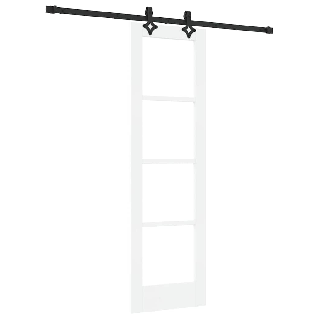 Skydedør ORKDAL 61 x 198,5 cm Massivt fyrretræ og glas