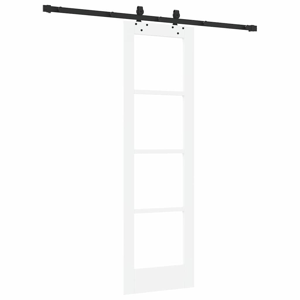 Skydedør ORKDAL 61 x 198,5 cm Massivt fyrretræ og glas