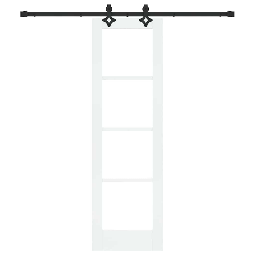 Skydedør ORKDAL 61 x 198,5 cm Massivt fyrretræ og glas