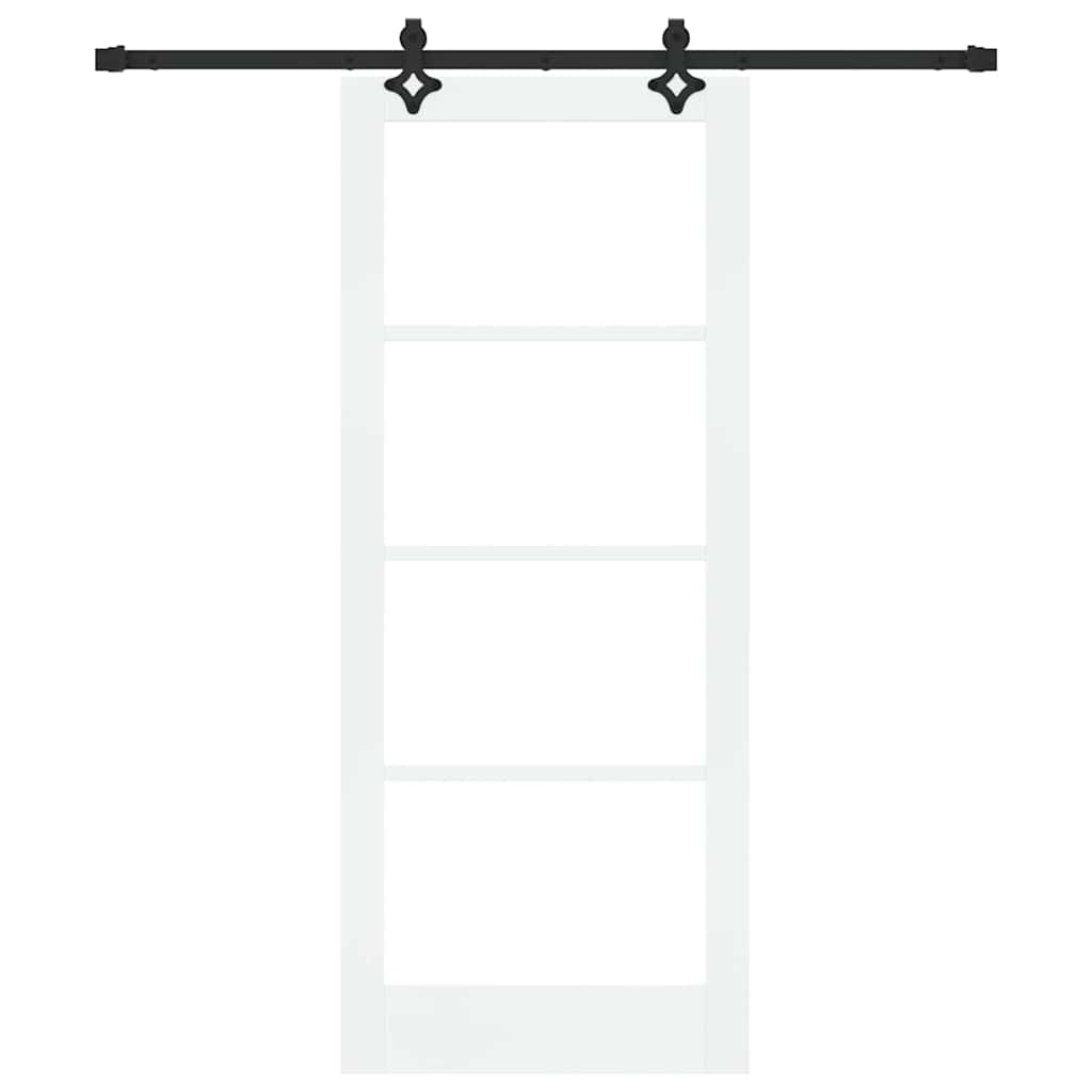 Skydedør ORKDAL 83 x 202 cm Massivt fyrretræ og glas