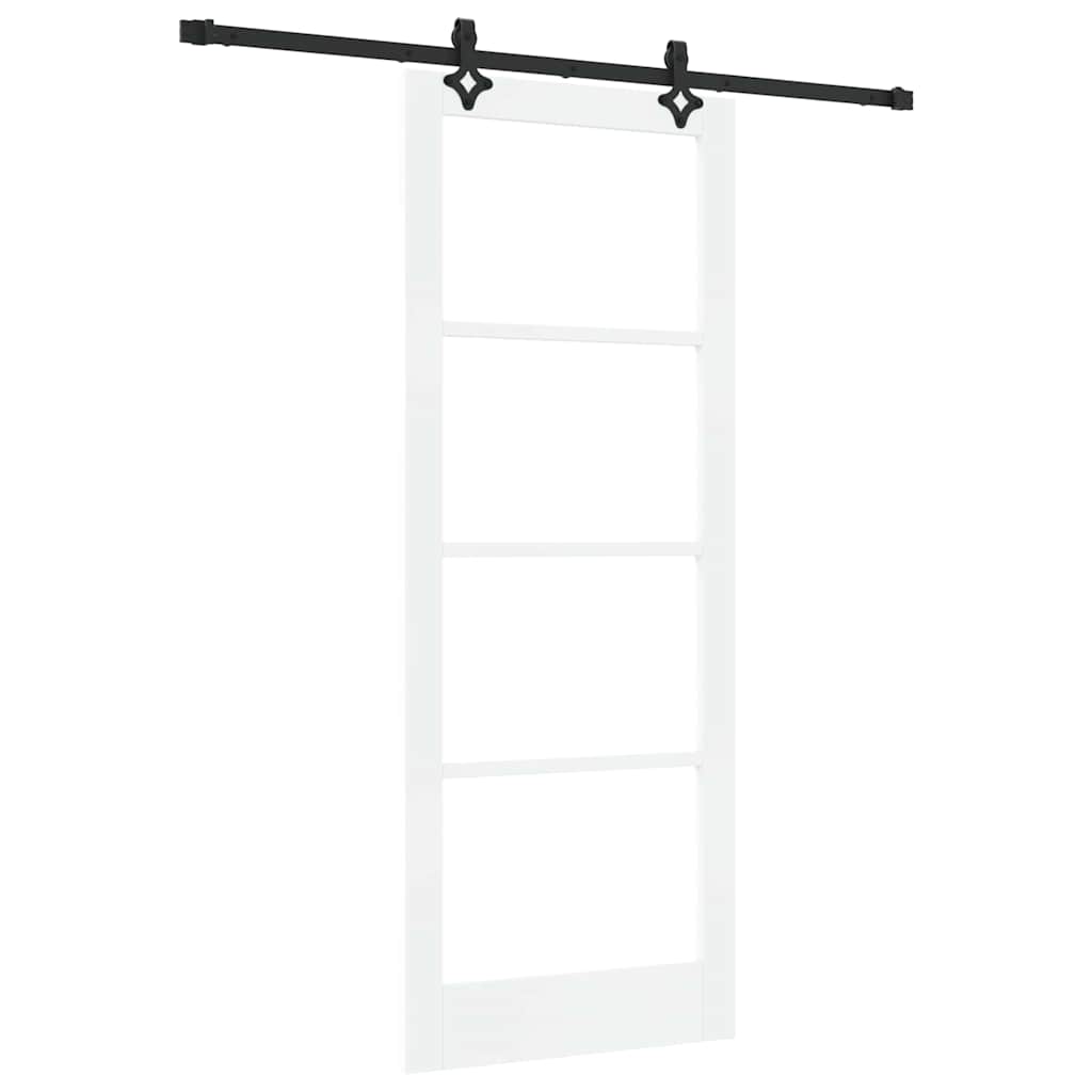 Skydedør ORKDAL 83 x 211 cm Massivt fyrretræ og glas