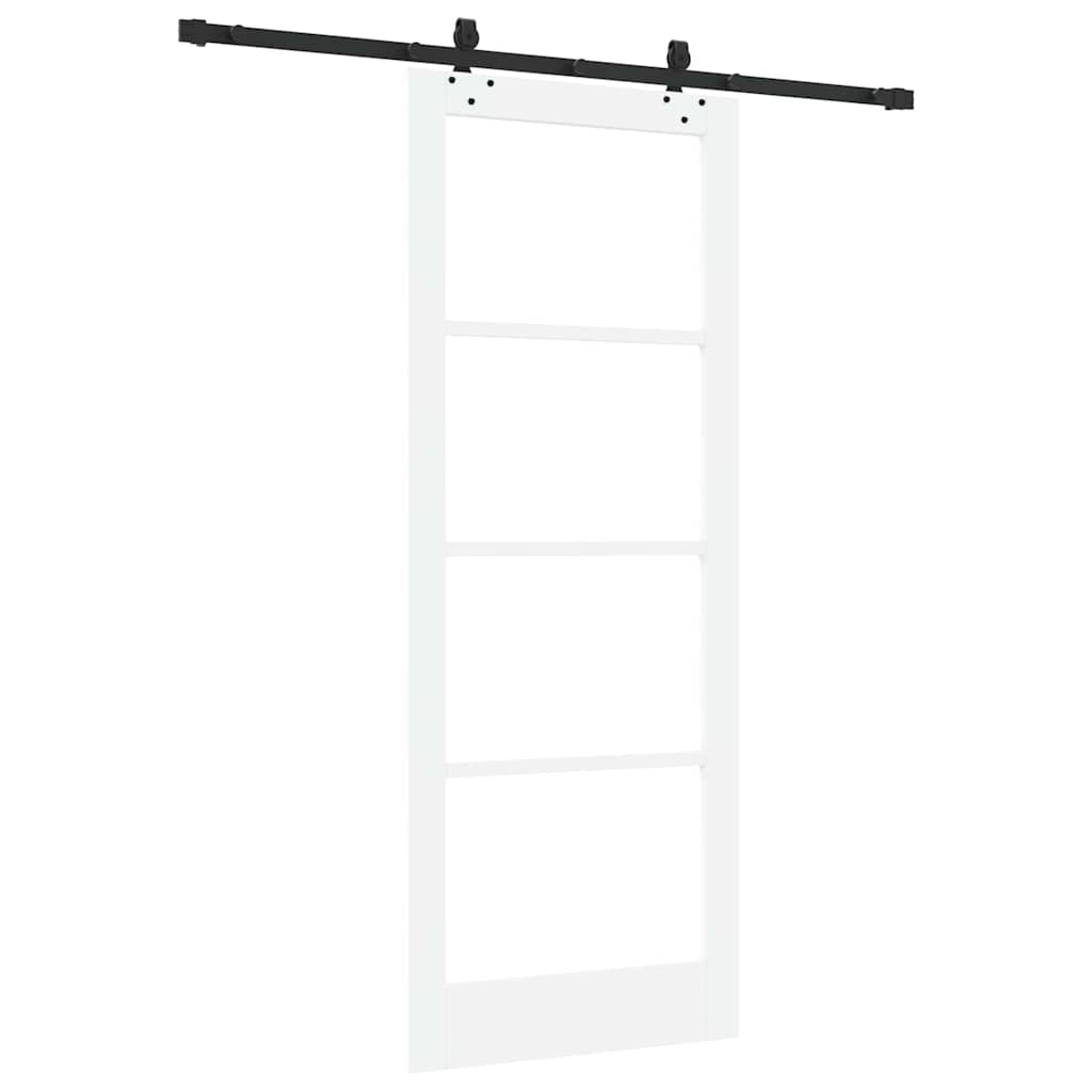 Skydedør ORKDAL 83 x 211 cm Massivt fyrretræ og glas