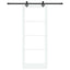 Skydedør ORKDAL 83 x 211 cm Massivt fyrretræ og glas
