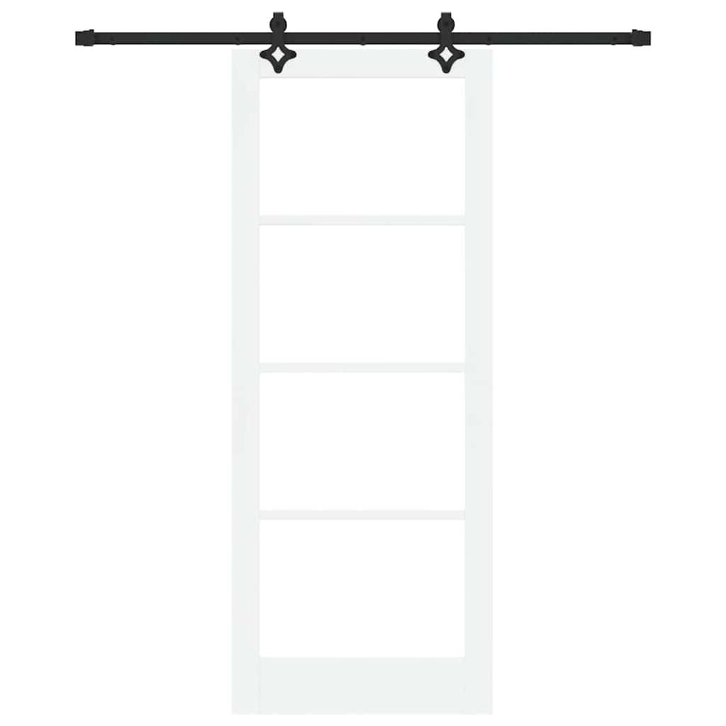 Skydedør ORKDAL 83 x 211 cm Massivt fyrretræ og glas