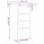 Skydedør ORKDAL 93 x 202 cm Massivt fyrretræ og glas