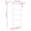 Skydedør ORKDAL 93 x 211 cm Massivt fyrretræ og glas