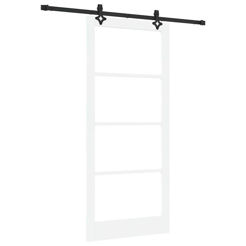 Skydedør ORKDAL 93 x 211 cm Massivt fyrretræ og glas