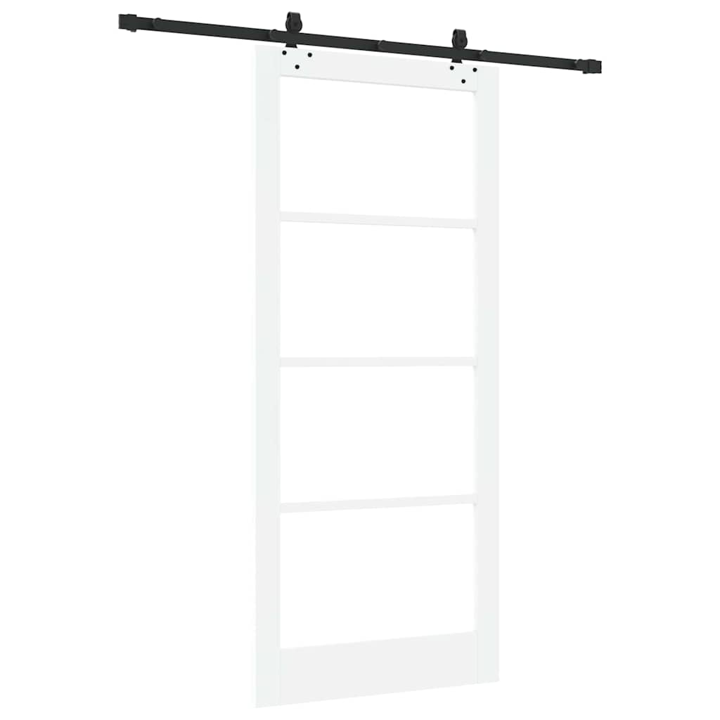 Skydedør ORKDAL 93 x 211 cm Massivt fyrretræ og glas