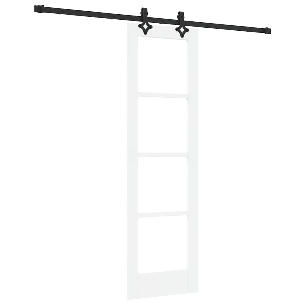 Skydedør ORKDAL 61 x 198,5 cm Massivt fyrretræ og glas