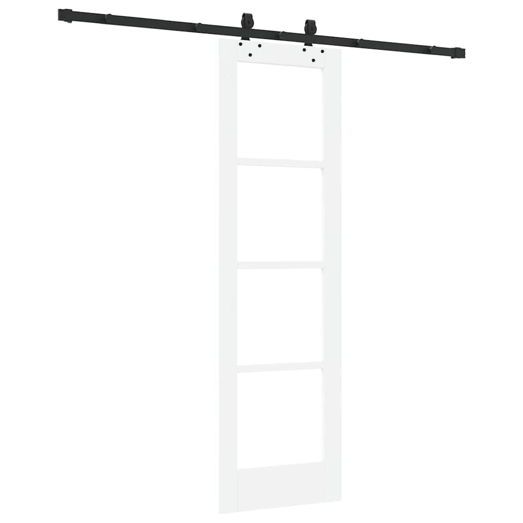 Skydedør ORKDAL 61 x 198,5 cm Massivt fyrretræ og glas