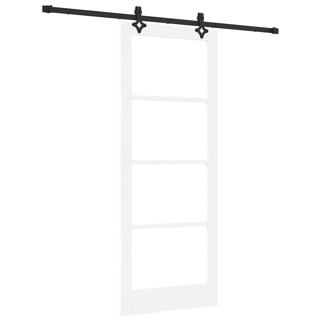 Skydedør ORKDAL 83 x 211 cm Massivt fyrretræ og glas