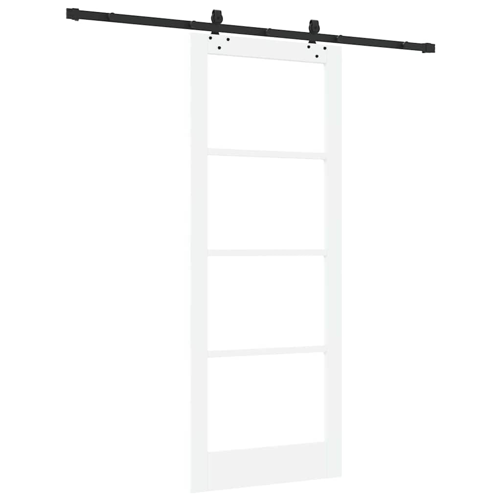 Skydedør ORKDAL 83 x 211 cm Massivt fyrretræ og glas