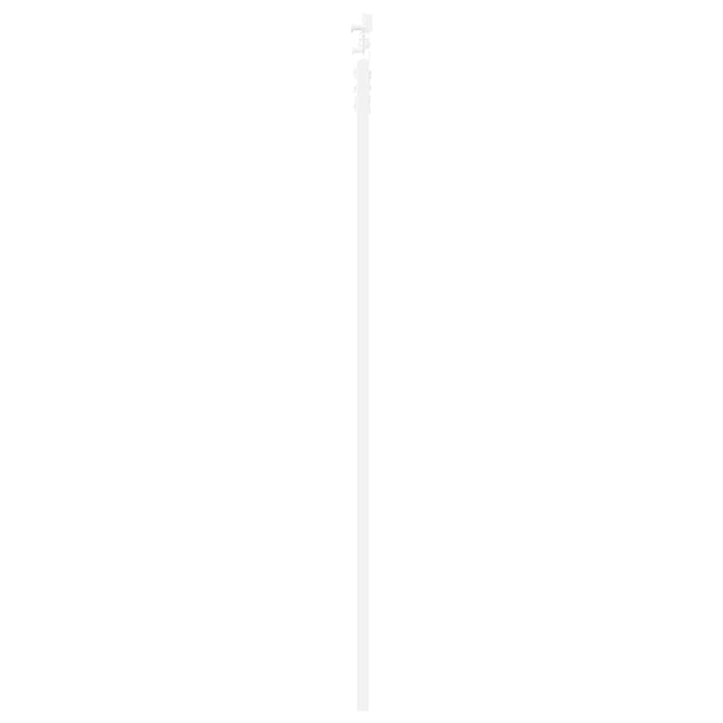 Skydedør 83 x 202 cm Massivt fyrretræ og glas Hvid