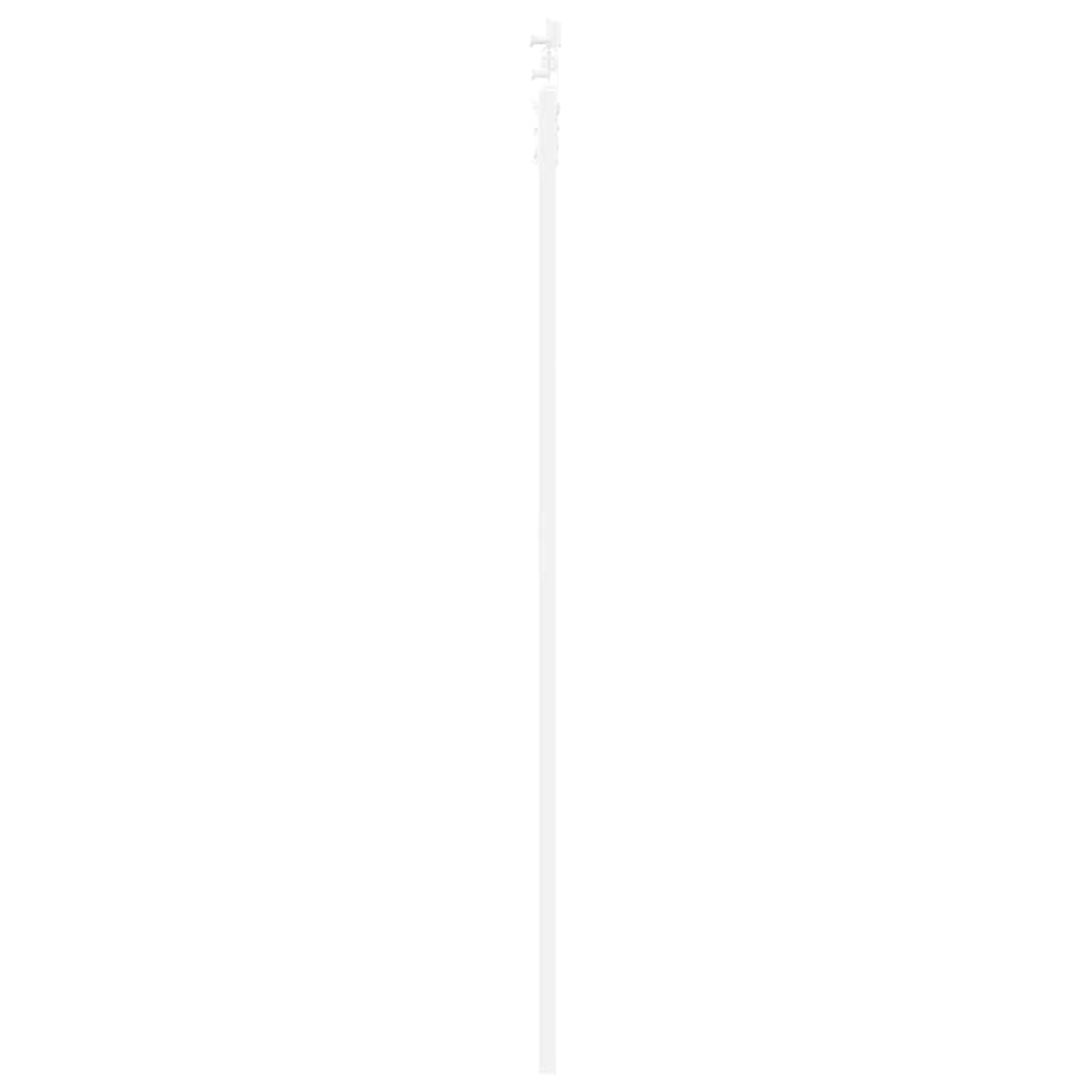 Skydedør 83 x 211 cm Massivt fyrretræ og glas Hvid