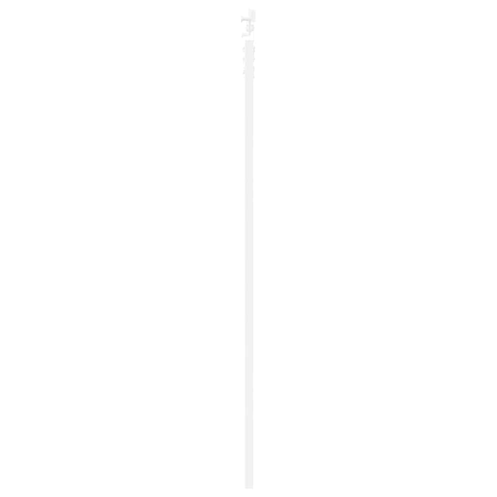 Skydedør 93 x 202 cm Massivt fyrretræ og glas Hvid