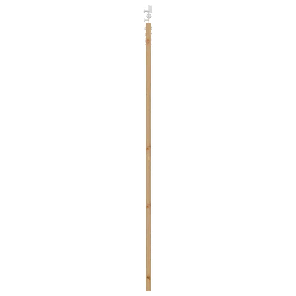 Skydedør 93 x 211 cm Massivt fyrretræ og glas Naturfarvet