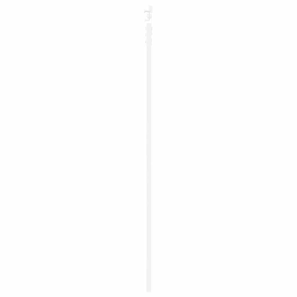 Skydedør 93 x 211 cm Massivt fyrretræ og glas Hvid
