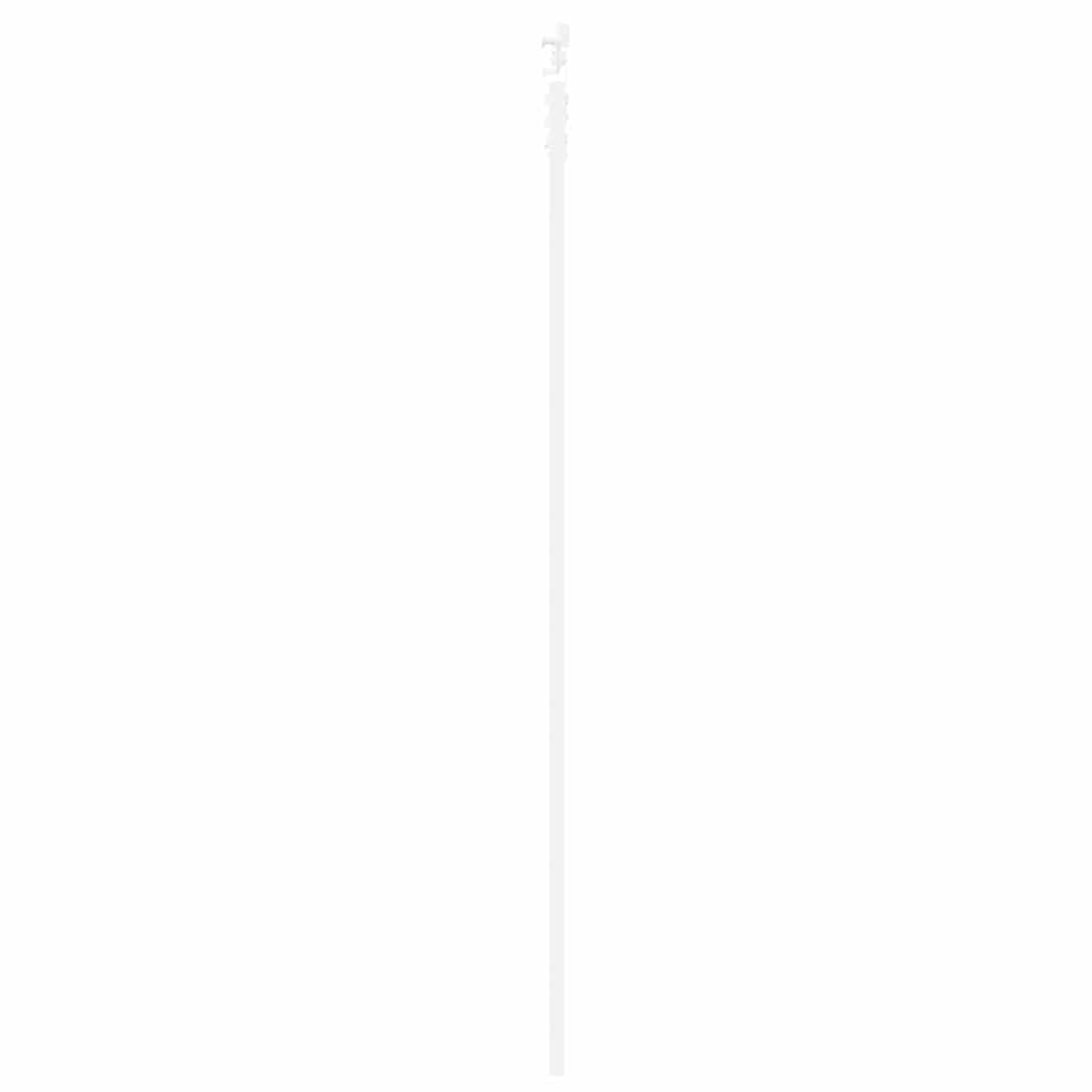 Skydedør 93 x 232 cm Massivt fyrretræ og glas Hvid