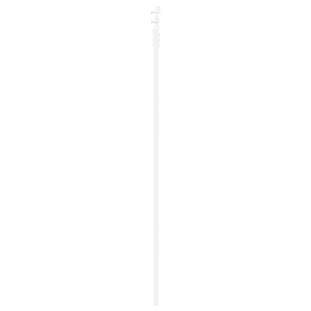 Skydedør 61 x 198,5 cm Massivt fyrretræ og glas Hvid