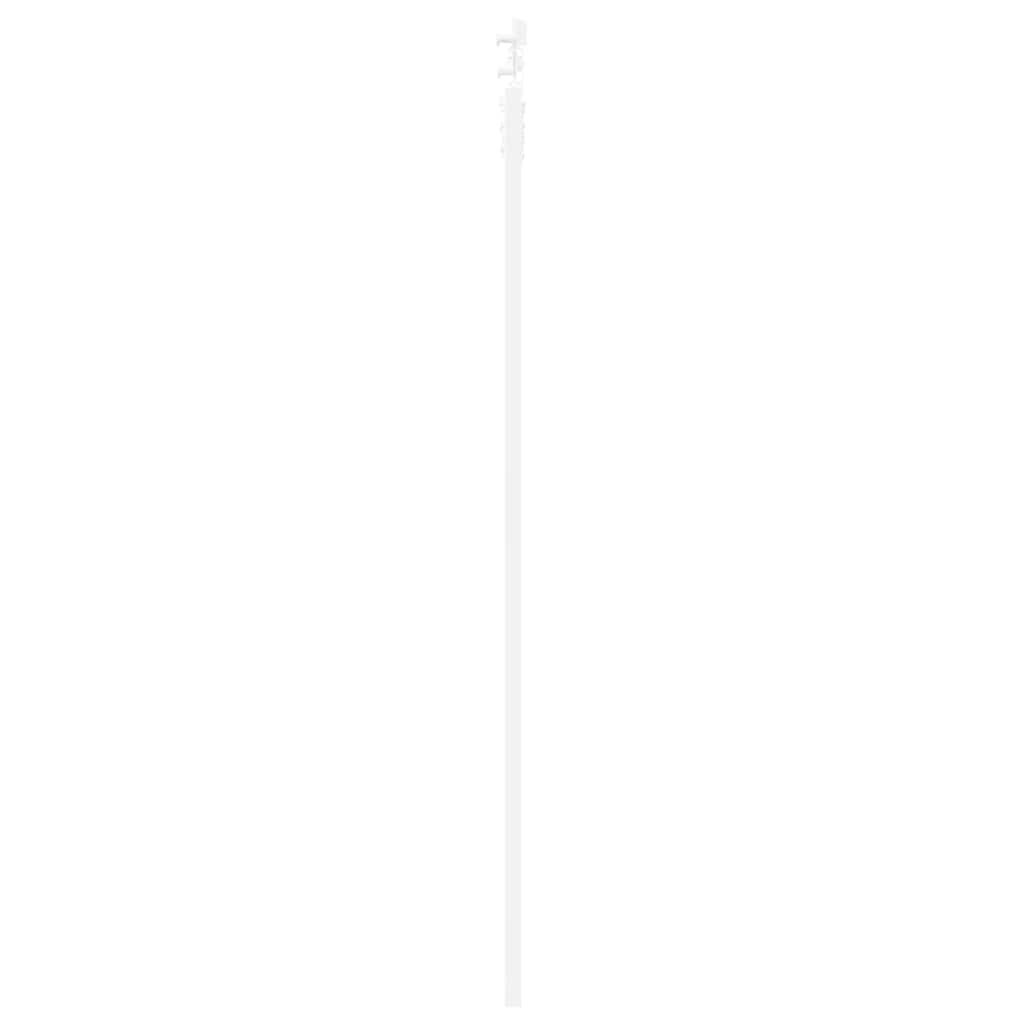 Skydedør 83 x 202 cm Massivt fyrretræ og glas Hvid