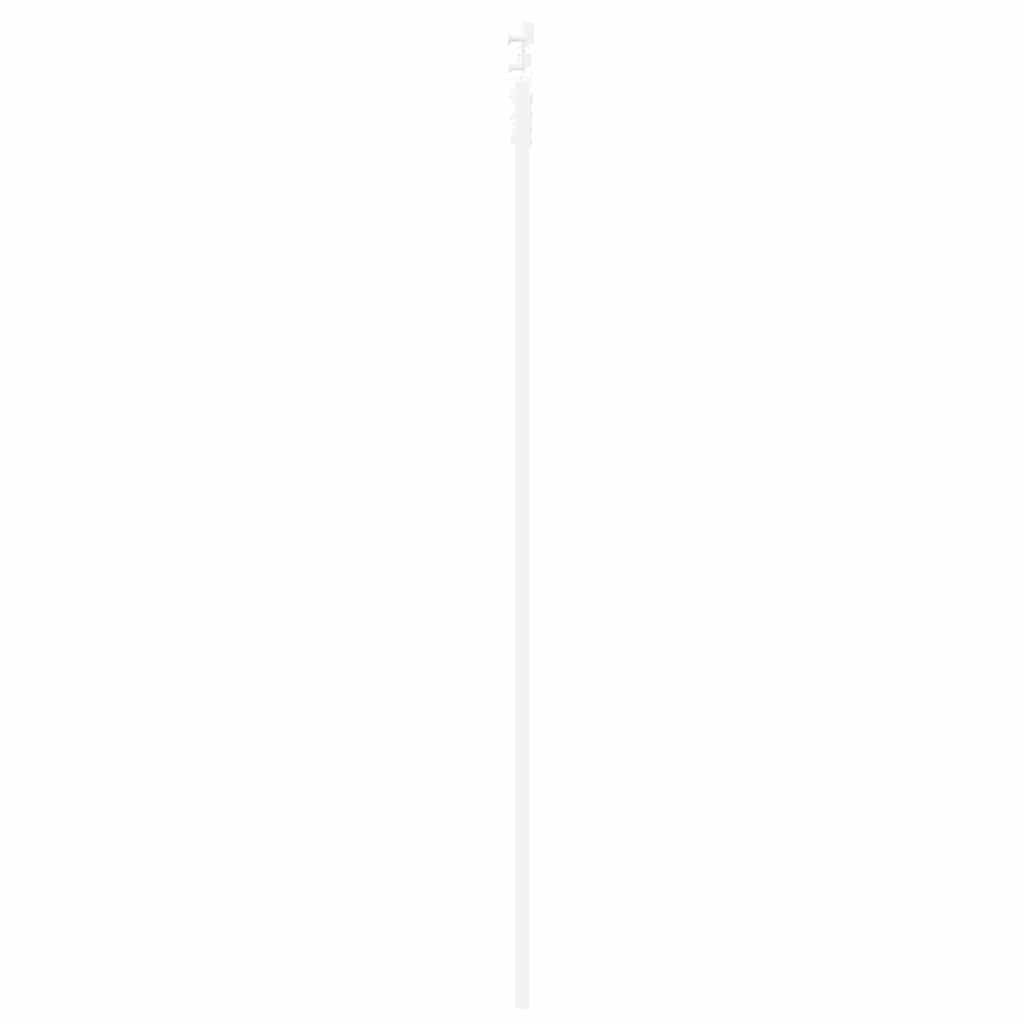Skydedør 93 x 232 cm Massivt fyrretræ og glas Hvid