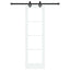 Skydedør Hvid 61 x 198,5 cm Massivt fyrretræ og glas
