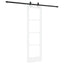 Skydedør Hvid 61 x 198,5 cm Massivt fyrretræ og glas