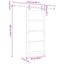 Skydedør Naturfarvet 93 x 211 cm Massivt fyrretræ og glas