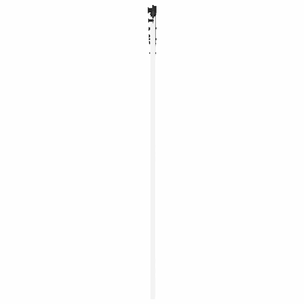 Skydedør 93 x 211 cm Massivt fyrretræ og glas Hvid