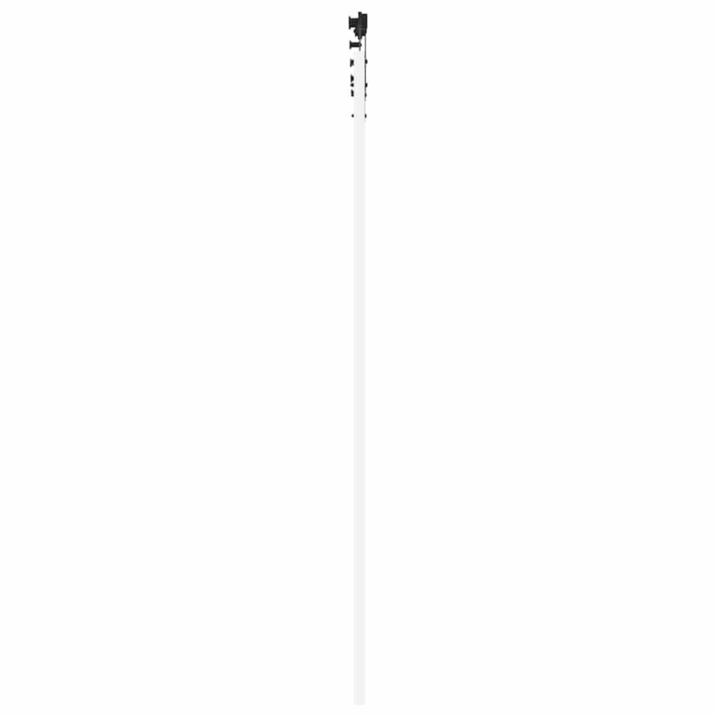 Skydedør 93 x 232 cm Massivt fyrretræ og glas Hvid