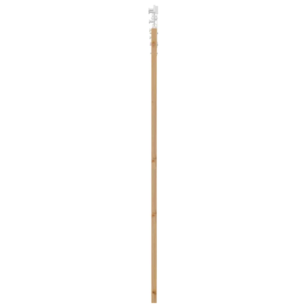 Skydedør 61 x 198,5 cm Massivt fyrretræ og glas Naturfarvet