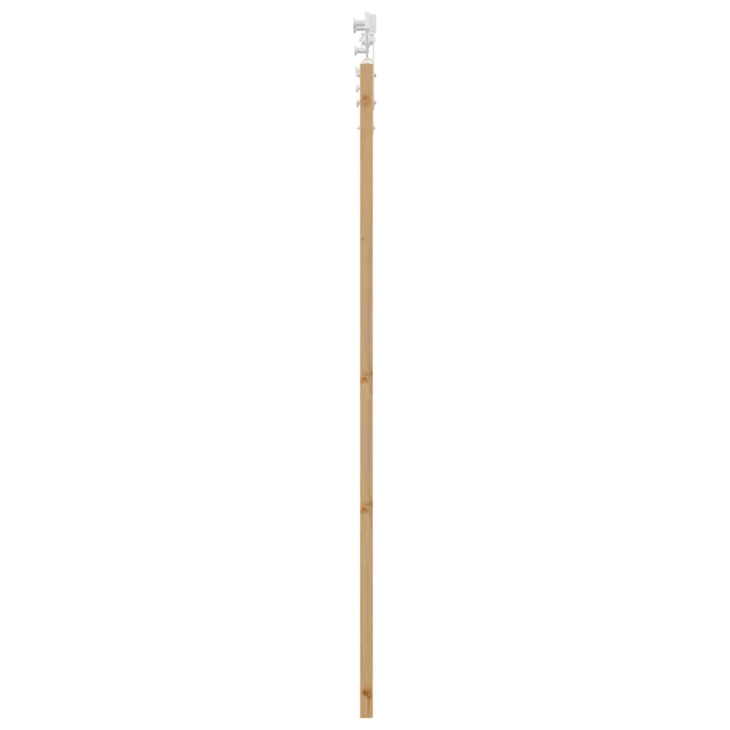 Skydedør 73,5 x 198,5 cm Massivt fyrretræ og glas Naturfarvet
