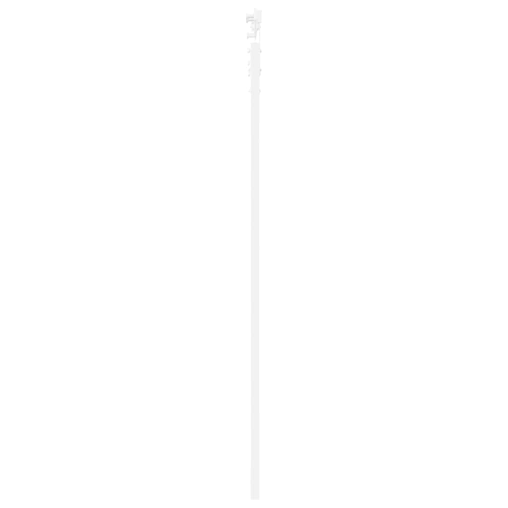 Skydedør 83 x 202 cm Massivt fyrretræ og glas Hvid